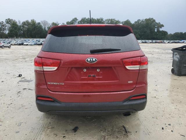 5XYPG4A35HG239687 - 2017 KIA SORENTO LX RED photo 6