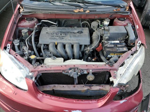 1NXBR38E54Z256810 - 2004 TOYOTA COROLLA CE RED photo 11