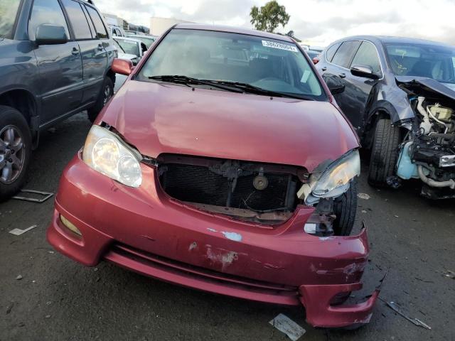 1NXBR38E54Z256810 - 2004 TOYOTA COROLLA CE RED photo 5