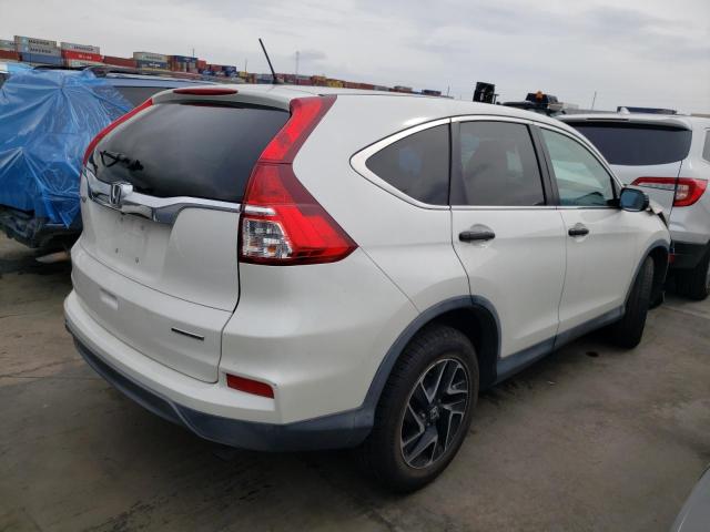 5J6RM3H46GL010068 - 2016 HONDA CR-V SE WHITE photo 3