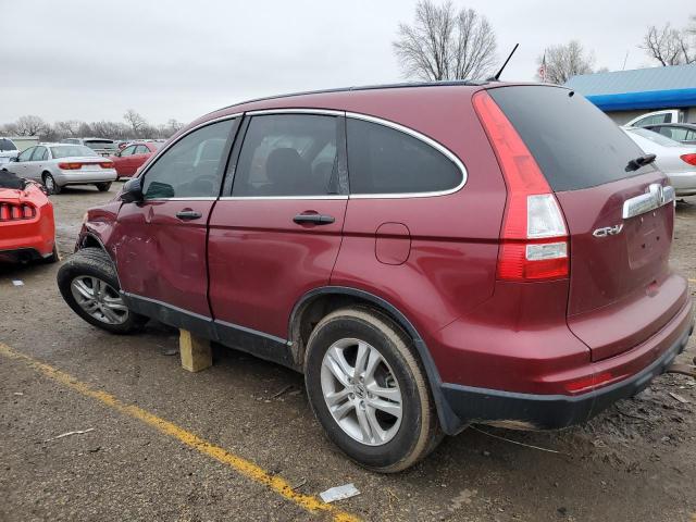 5J6RE4H54BL121514 - 2011 HONDA CR-V EX BURGUNDY photo 2