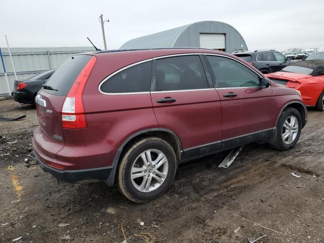 5J6RE4H54BL121514 - 2011 HONDA CR-V EX BURGUNDY photo 3