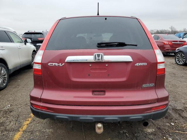 5J6RE4H54BL121514 - 2011 HONDA CR-V EX BURGUNDY photo 6