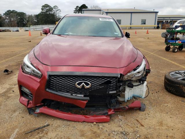 JN1FV7AR9GM450267 - 2016 INFINITI Q50 RED SPORT 400 BURGUNDY photo 5