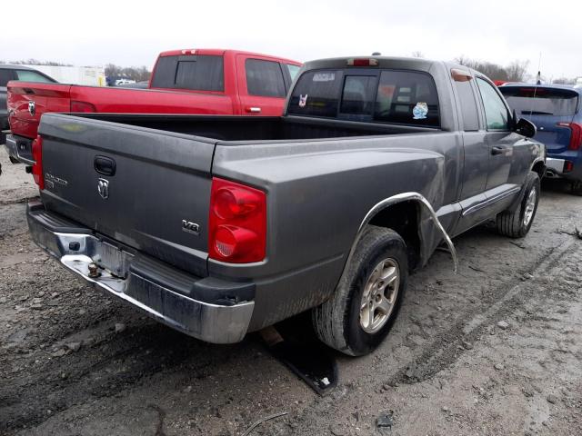 1D7HE52J45S214885 - 2005 DODGE DAKOTA LARAMIE GRAY photo 3