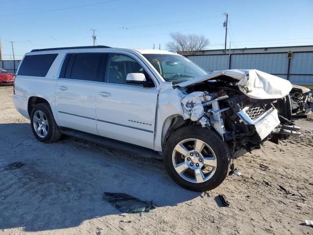 1GNSCJKCXFR651306 - 2015 CHEVROLET SUBURBAN C1500 LT WHITE photo 4