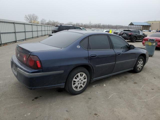 2G1WF55E329372976 - 2002 CHEVROLET IMPALA BLUE photo 3