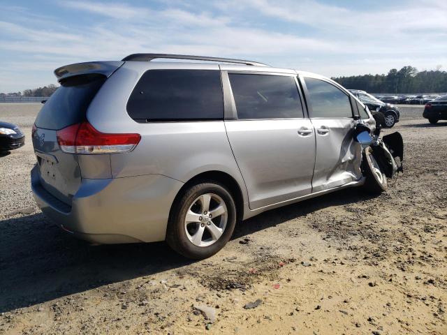 5TDKK3DC4BS122871 - 2011 TOYOTA SIENNA LE SILVER photo 3