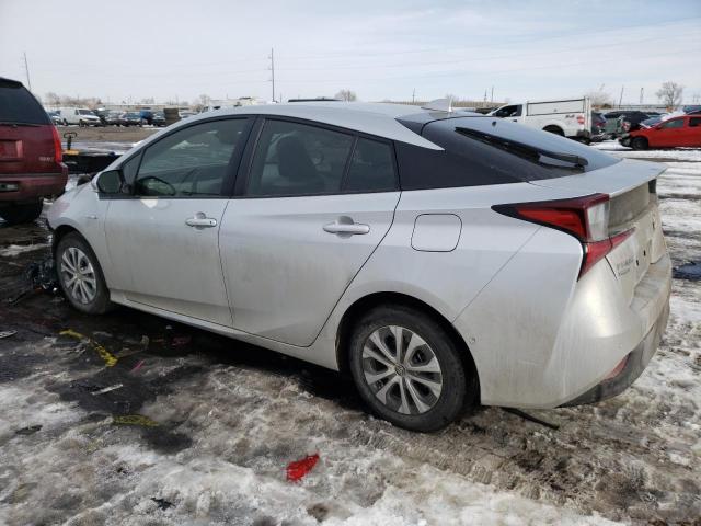 JTDL9MFU8M3025964 - 2021 TOYOTA PRIUS LE SILVER photo 2