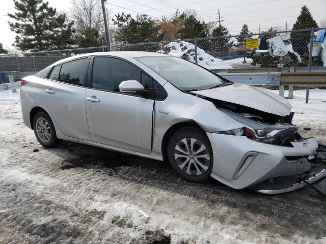 JTDL9MFU8M3025964 - 2021 TOYOTA PRIUS LE SILVER photo 4