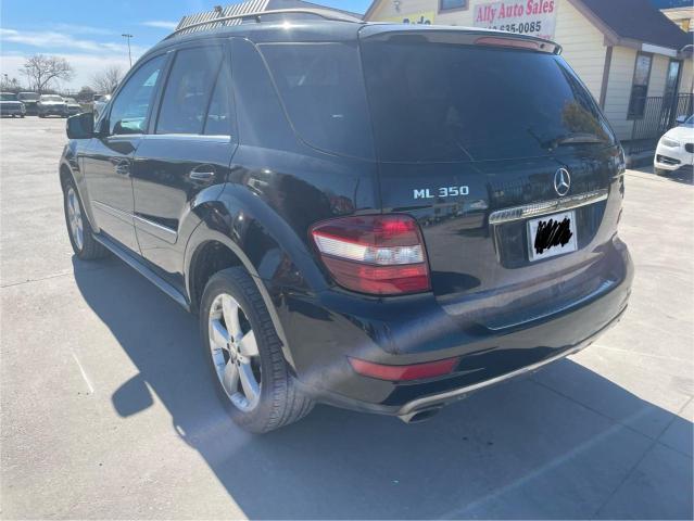4JGBB8GB5BA681399 - 2011 MERCEDES-BENZ ML 350 4MATIC BLACK photo 3