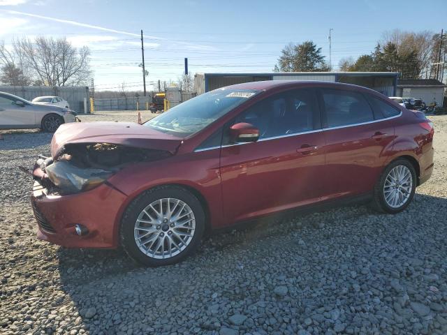 1FADP3J27EL379167 - 2014 FORD FOCUS TITANIUM RED photo 1