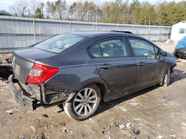 2HGFB2F87CH573055 - 2012 HONDA CIVIC EX GRAY photo 3