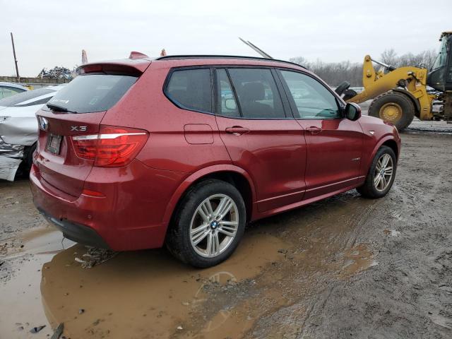 5UXWX5C56BL715391 - 2011 BMW X3 XDRIVE28I RED photo 3