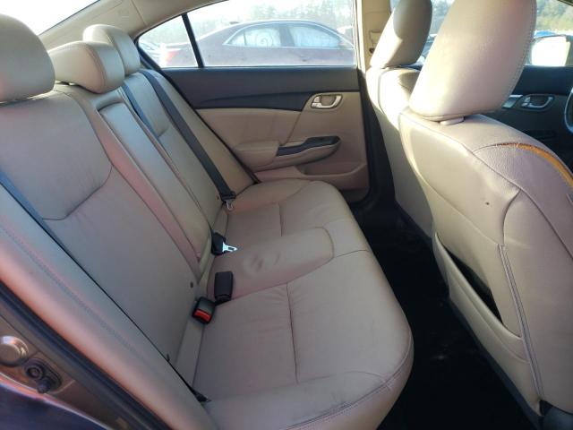 19XFB2F92EE255107 - 2014 HONDA CIVIC EXL ყავისფერი ფოტო 10