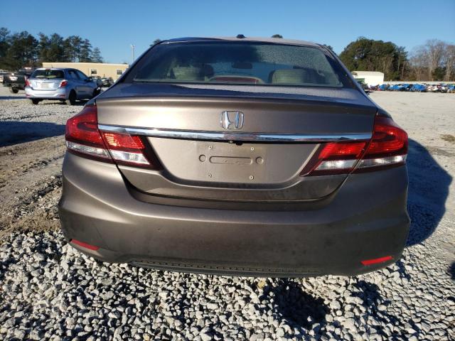 19XFB2F92EE255107 - 2014 HONDA CIVIC EXL ყავისფერი ფოტო 6