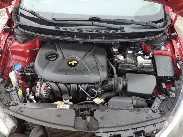 KNAFK4A65G5467374 - 2016 KIA FORTE LX RED photo 11