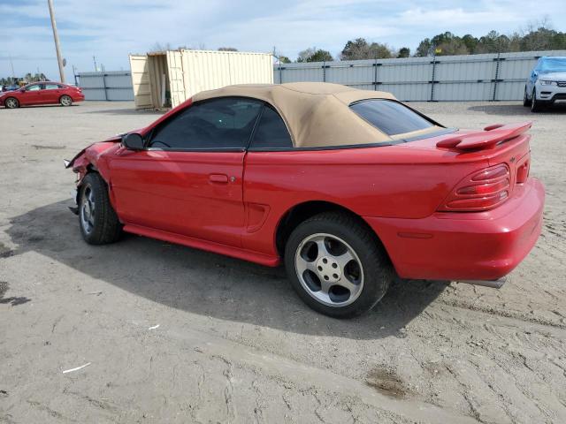 1FALP45D0RF158124 - 1994 FORD MUSTANG COBRA RED photo 2