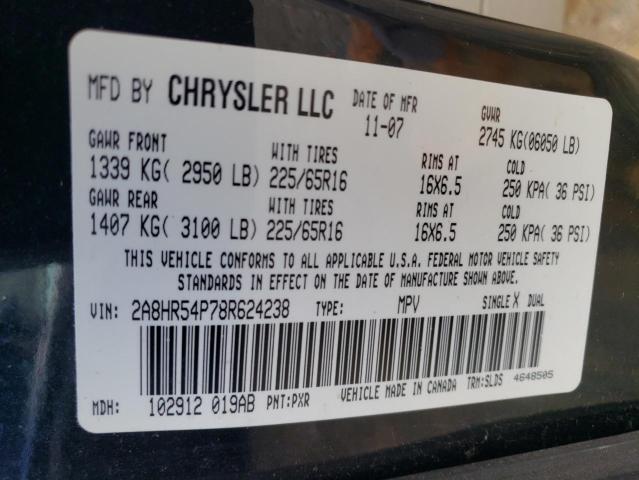 2A8HR54P78R624238 - 2008 CHRYSLER TOWN & COU TOURING 黑色 照片 13