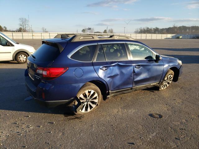 4S4BSANC1G3344498 - 2016 SUBARU OUTBACK 2.5I LIMITED BLUE photo 3