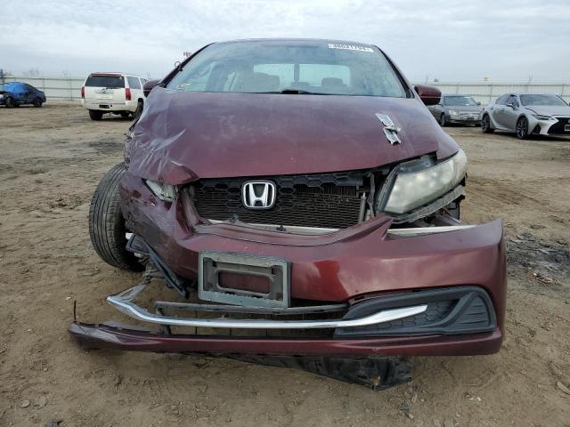 19XFB2F86FE261050 - 2015 HONDA CIVIC EX BURGUNDY photo 5