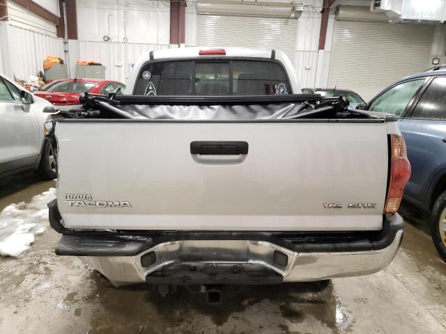 5TELU42N46Z311151 - 2006 TOYOTA TACOMA DOUBLE CAB SILVER photo 6