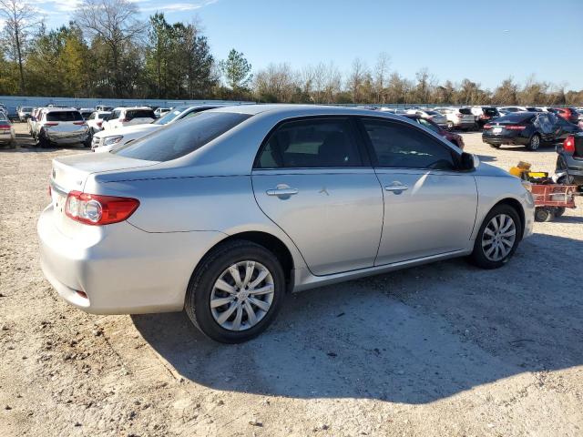 2T1BU4EE6DC942090 - 2013 TOYOTA COROLLA BASE SILVER photo 3