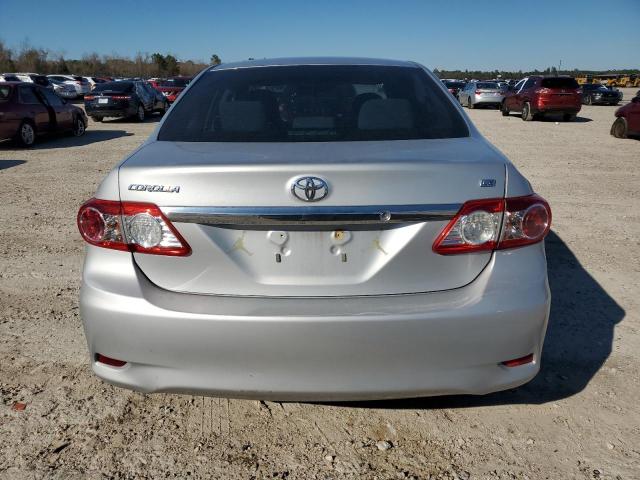 2T1BU4EE6DC942090 - 2013 TOYOTA COROLLA BASE SILVER photo 6