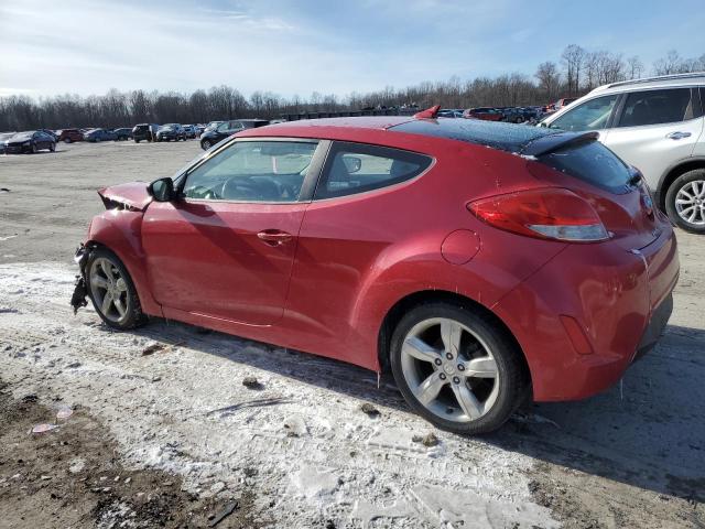 KMHTC6AD1CU019996 - 2012 HYUNDAI VELOSTER RED photo 2