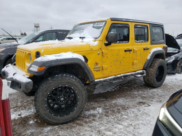 1C4HJXDG2JW281197 - 2018 JEEP WRANGLER U SPORT Gelb Foto 1