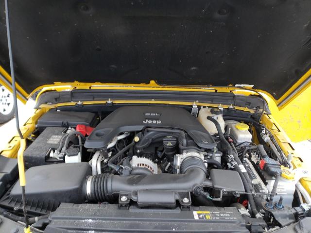 1C4HJXDG2JW281197 - 2018 JEEP WRANGLER U SPORT Gelb Foto 11