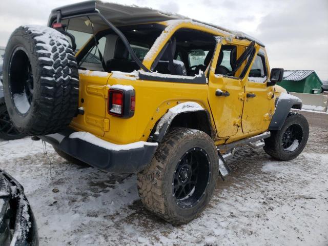 1C4HJXDG2JW281197 - 2018 JEEP WRANGLER U SPORT Gelb Foto 3