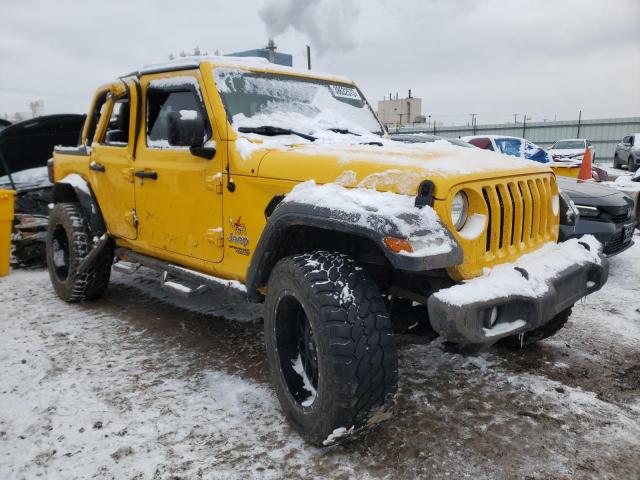 1C4HJXDG2JW281197 - 2018 JEEP WRANGLER U SPORT Gelb Foto 4