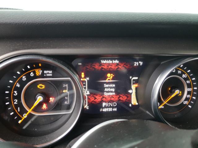 1C4HJXDG2JW281197 - 2018 JEEP WRANGLER U SPORT Gelb Foto 9