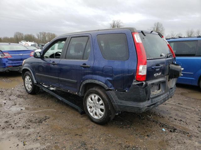 JHLRD78895C039841 - 2005 HONDA CR-V EX BLUE photo 2