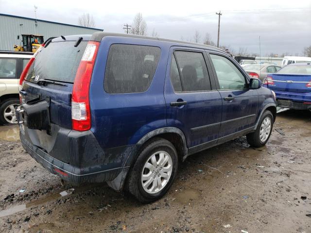 JHLRD78895C039841 - 2005 HONDA CR-V EX BLUE photo 3