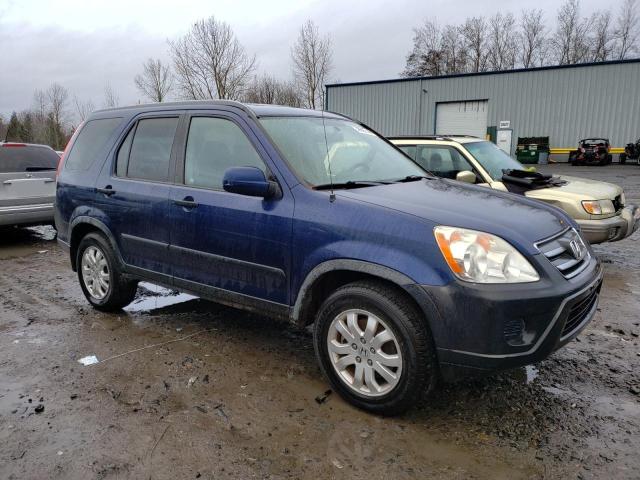 JHLRD78895C039841 - 2005 HONDA CR-V EX BLUE photo 4