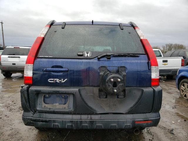 JHLRD78895C039841 - 2005 HONDA CR-V EX BLUE photo 6