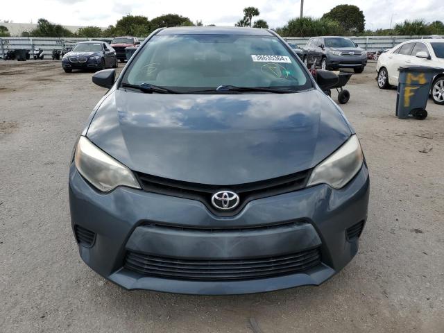 2T1BURHE5EC166612 - 2014 TOYOTA COROLLA L GRAY photo 5