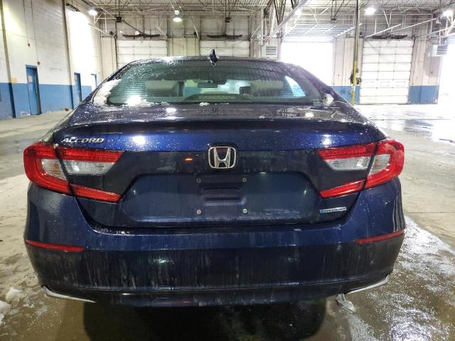 1HGCV3F17KA002228 - 2019 HONDA ACCORD HYBRID BLUE photo 6