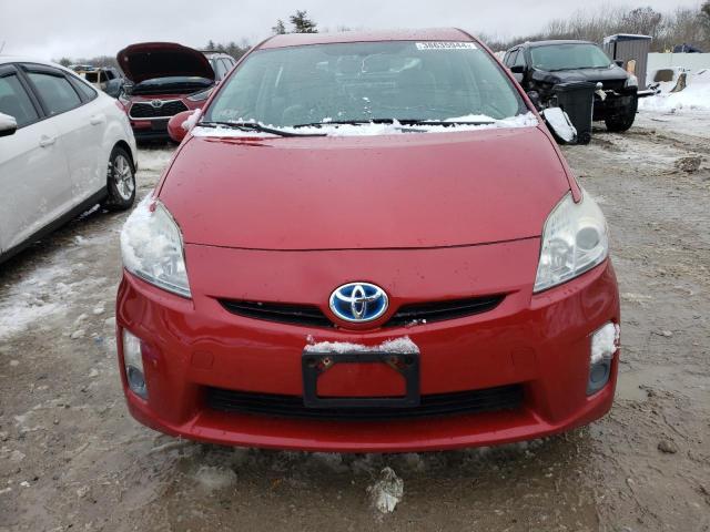 JTDKN3DU8A0100602 - 2010 TOYOTA PRIUS RED photo 5