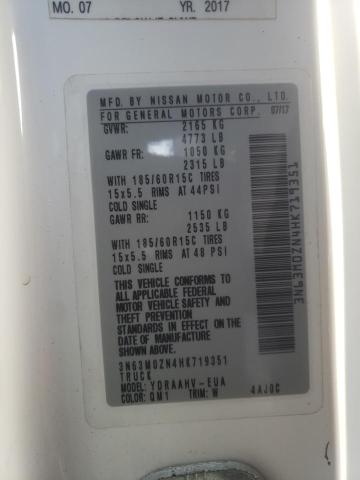 3N63M0ZN4HK719351 - 2017 CHEVROLET CITY EXPRE LT 白色 照片 13