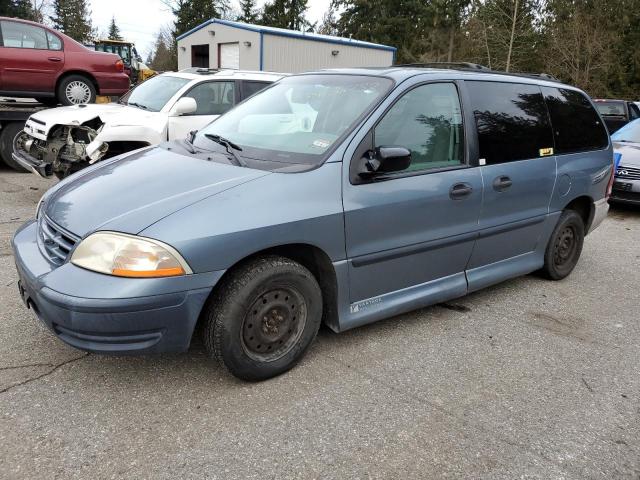 2FMZA5143YBA23278 - 2000 FORD WINDSTAR LX BLUE photo 1