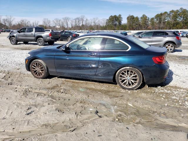 WBA1F5C53EVV99345 - 2014 BMW 228 I BLUE photo 2