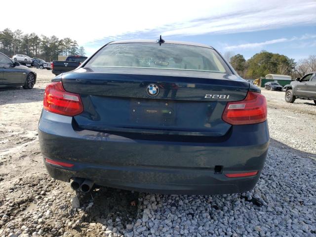 WBA1F5C53EVV99345 - 2014 BMW 228 I BLUE photo 6