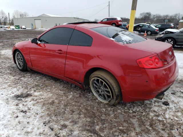 JNKCV54E76M703581 - 2006 INFINITI G35 RED photo 2