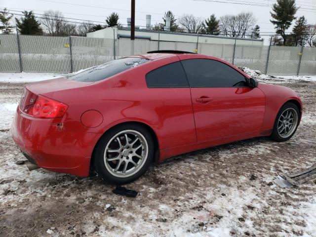 JNKCV54E76M703581 - 2006 INFINITI G35 RED photo 3