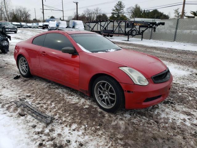 JNKCV54E76M703581 - 2006 INFINITI G35 RED photo 4