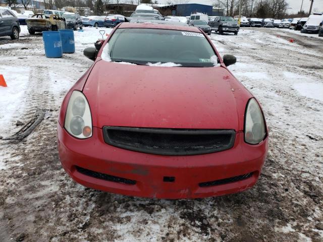 JNKCV54E76M703581 - 2006 INFINITI G35 RED photo 5