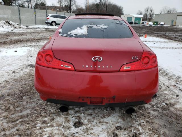 JNKCV54E76M703581 - 2006 INFINITI G35 RED photo 6